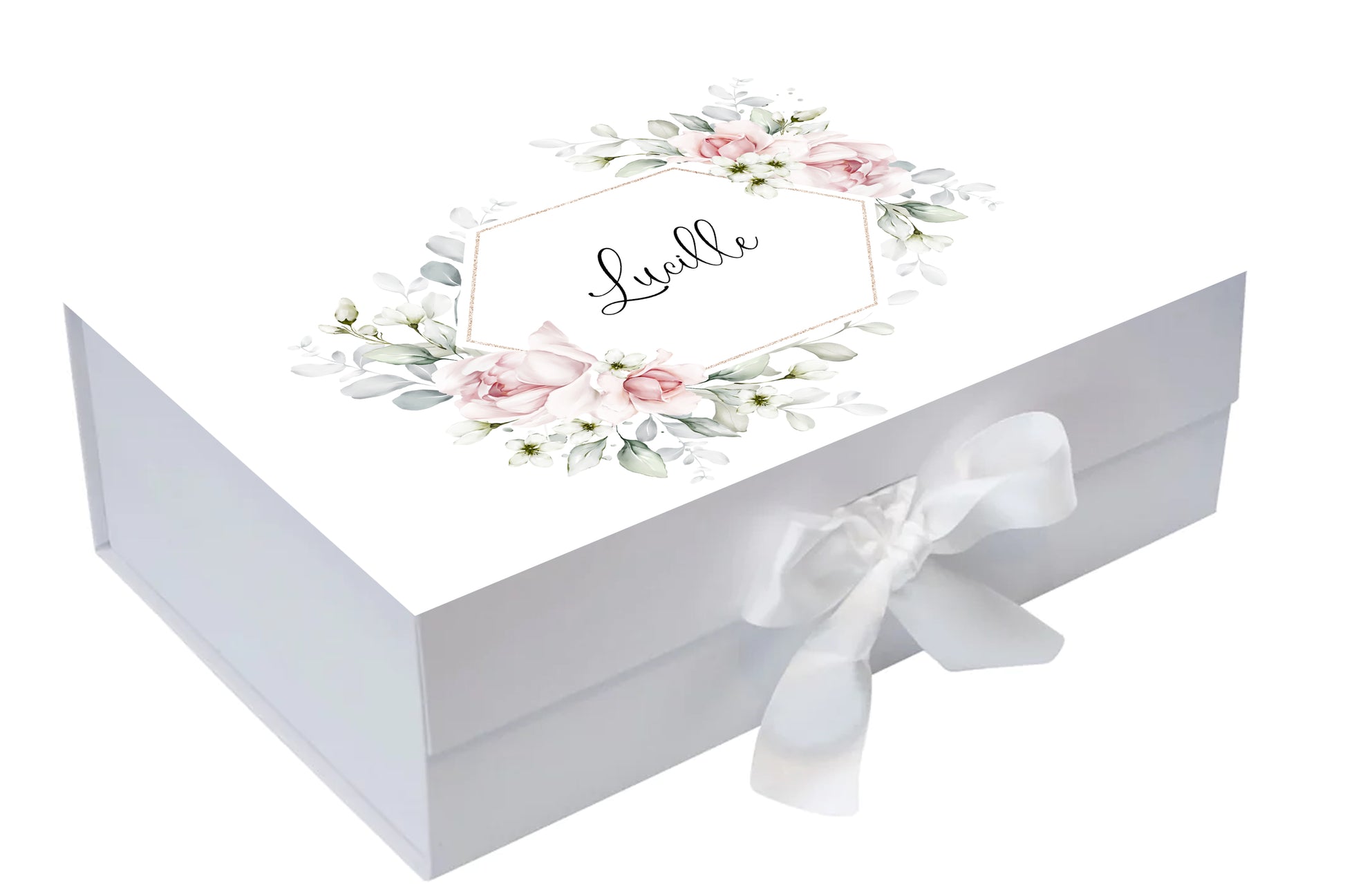 Personalised deluxe Gift Box- Blush & Sage Gift Smooches Bridal   