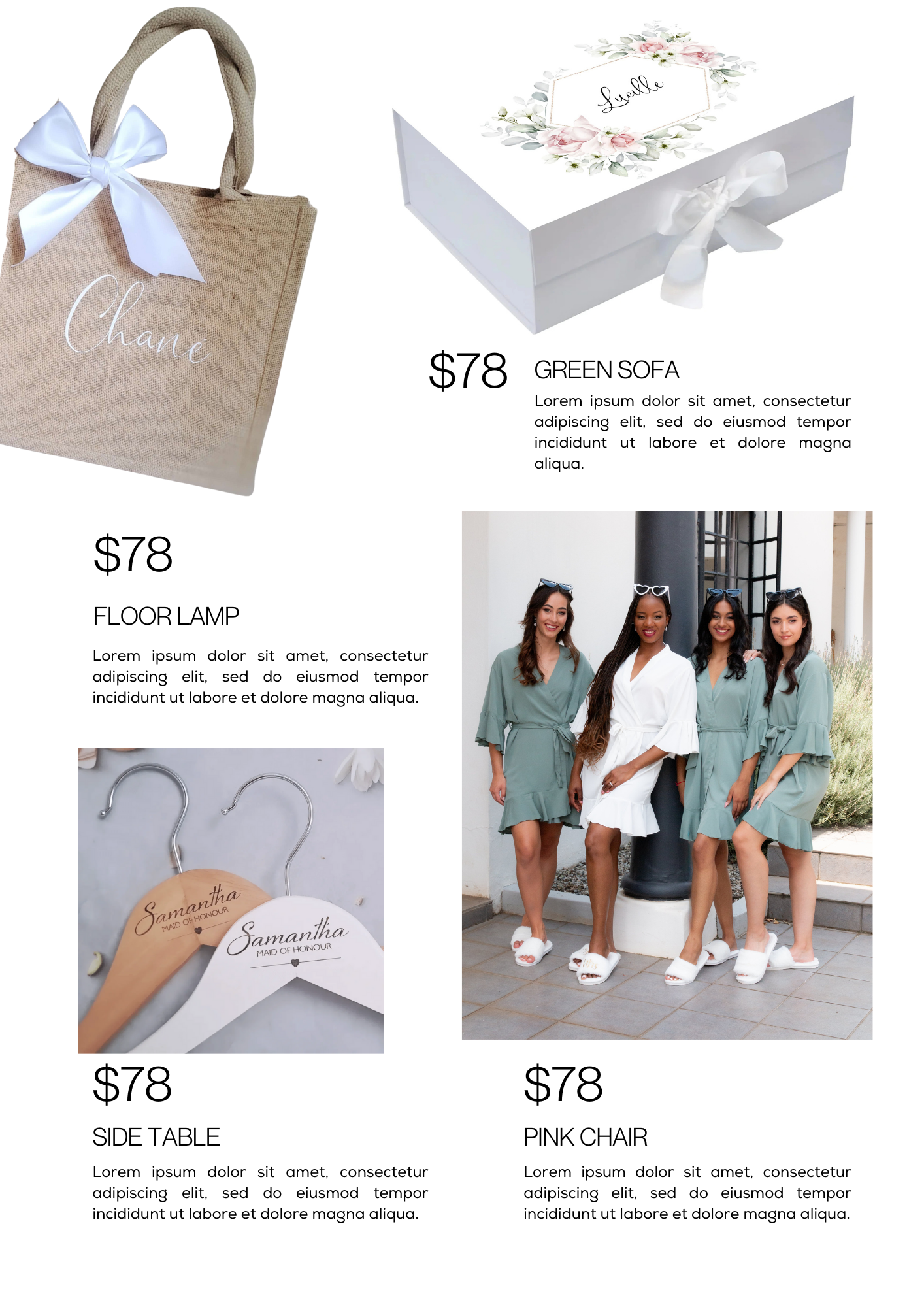 Personalised Bridesmaid deluxe Gift Box- Medium