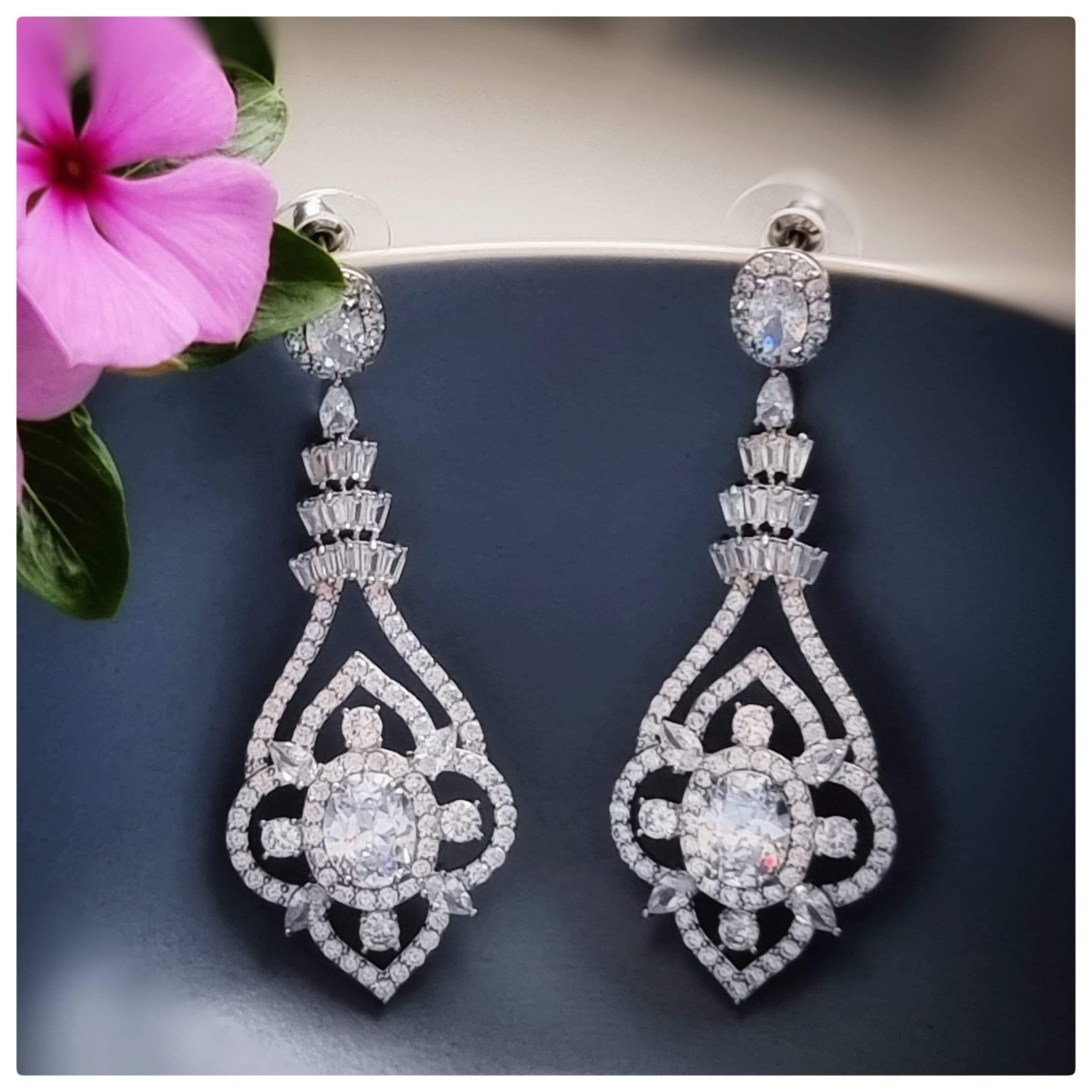 Diamond hot sale bridal earrings